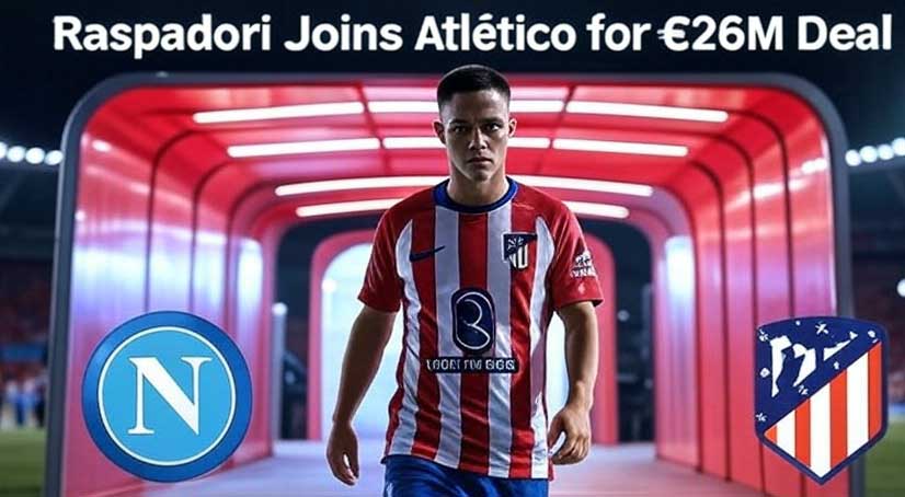 Giacomo Raspadori Completes Move to Atlético Madrid in €22M Plus Add-ons Deal