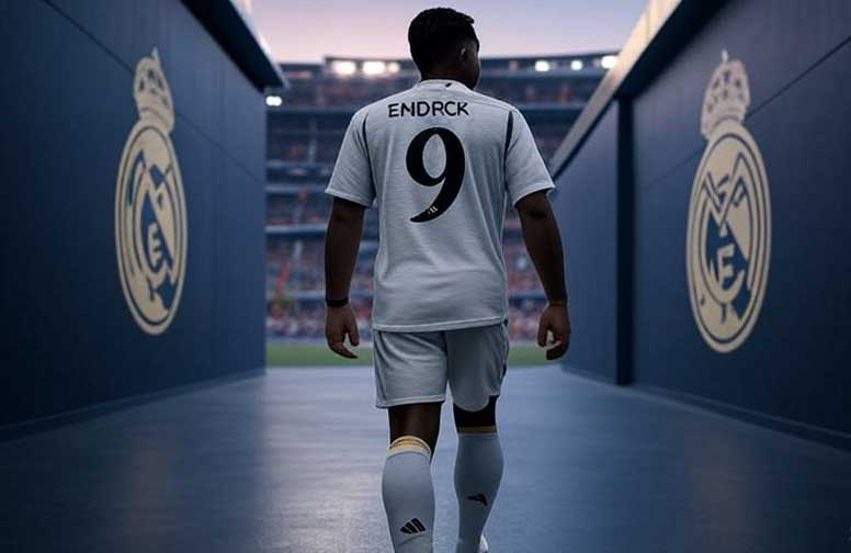 Endrick Becomes Real Madrid’s New No. 9 Endrick Becomes Real Madrid’s New No. 9
